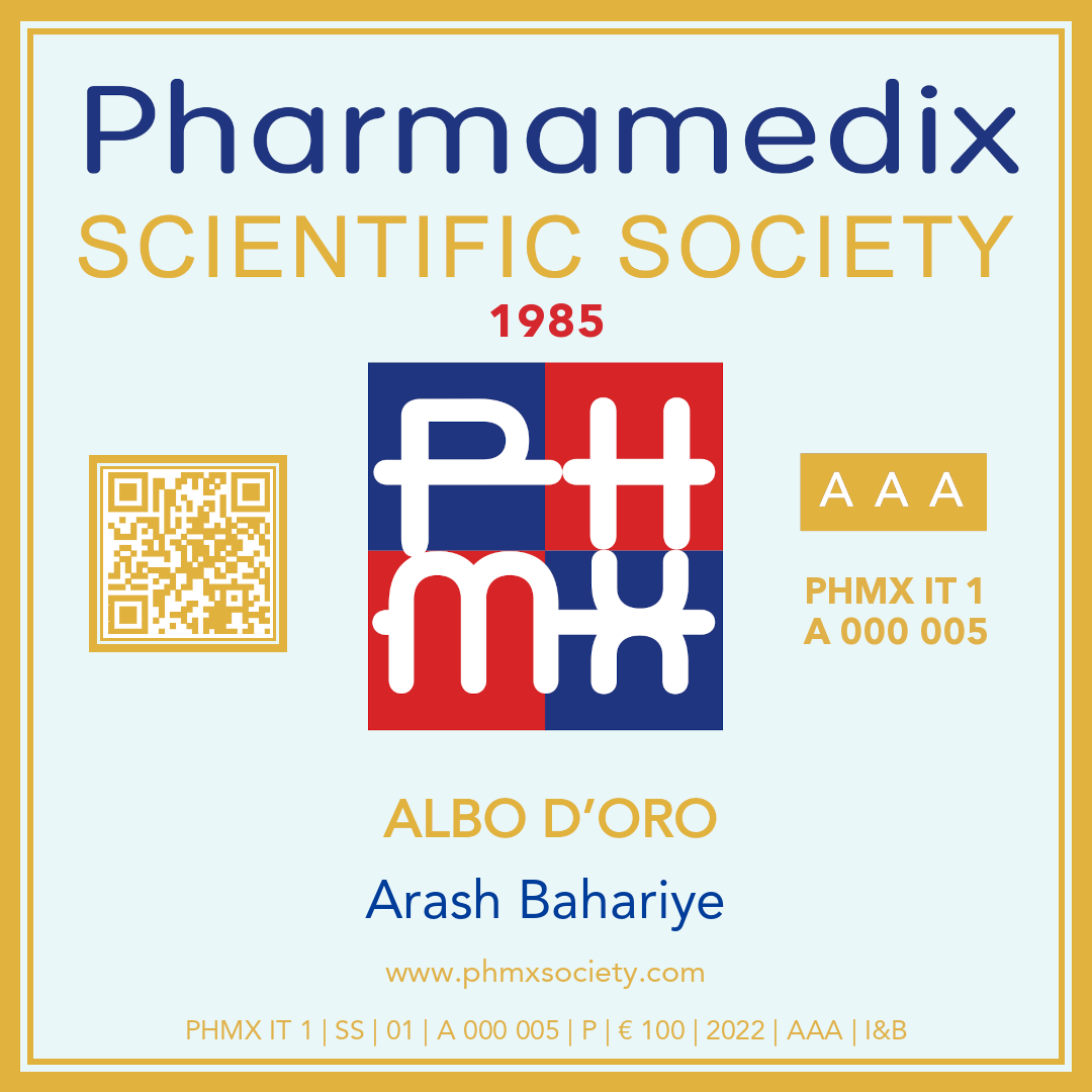 Pharmamedix Scientific Society - Token Id A 000 005 - ARASH BAHARIYE